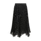 Valentino Black Viscose Midi Skirt