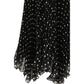 Valentino Black Viscose Midi Skirt