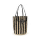 Valentino Garavani Black Raffia Backet Bag