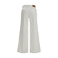 Diesel White Cotton Flared Jeans