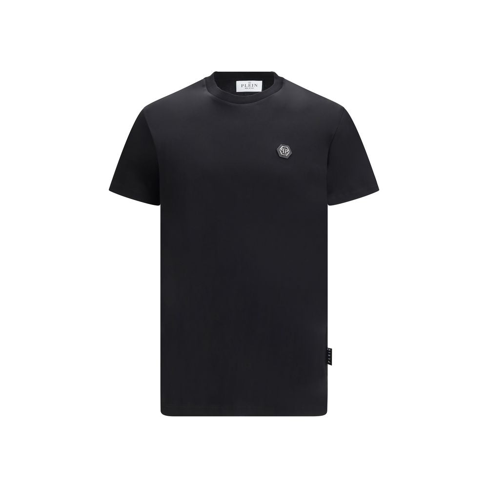 Philipp Plein Black Cotton T-Shirt