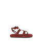 Pierre Hardy Brown Calf Leather Bos Taurus Platform Sandals