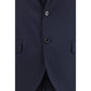 Lardini Blue Fleece Wool Two-Piece Suit