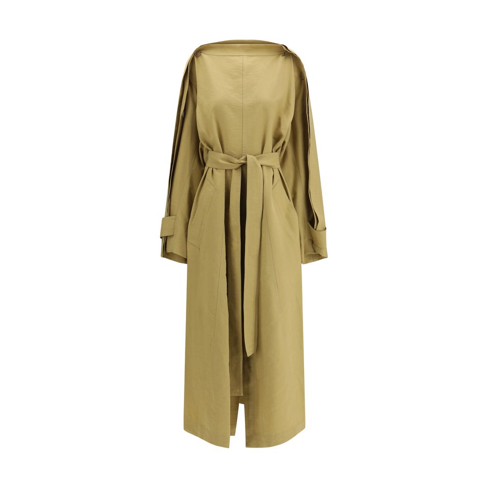 Petar Petrov Beige Lyocell Trench Coat
