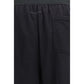 MM6 Black Cotton Casual Pants