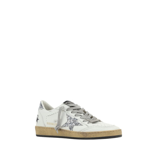 Golden Goose White Goatskin Low Top Sneakers