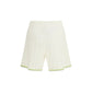 Casablanca White Cotton Bermuda Shorts