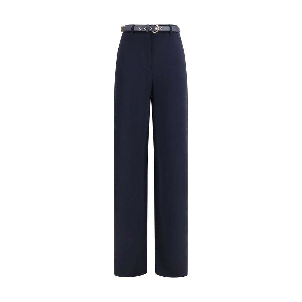 Max Mara Blue Triacetate Casual Pants