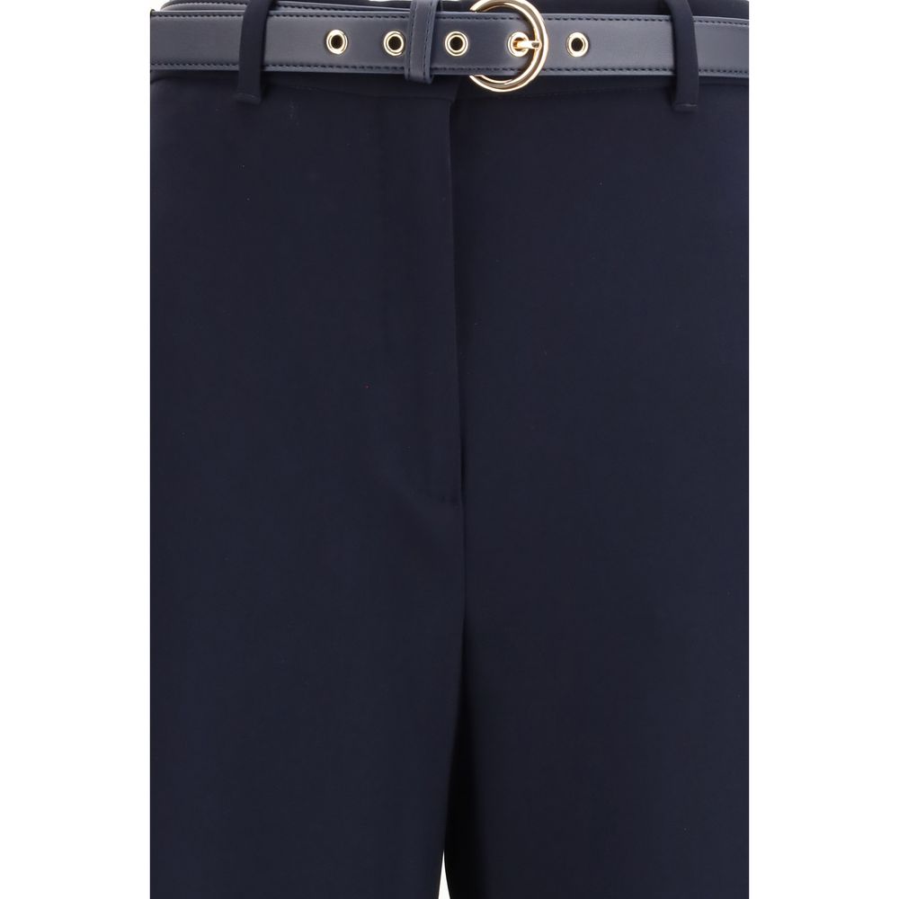 Max Mara Blue Triacetate Casual Pants