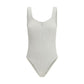 Hunza G White Polyamide One-Piece Swimsuit