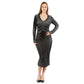 Moschino Multicolor Wool Casual Dress