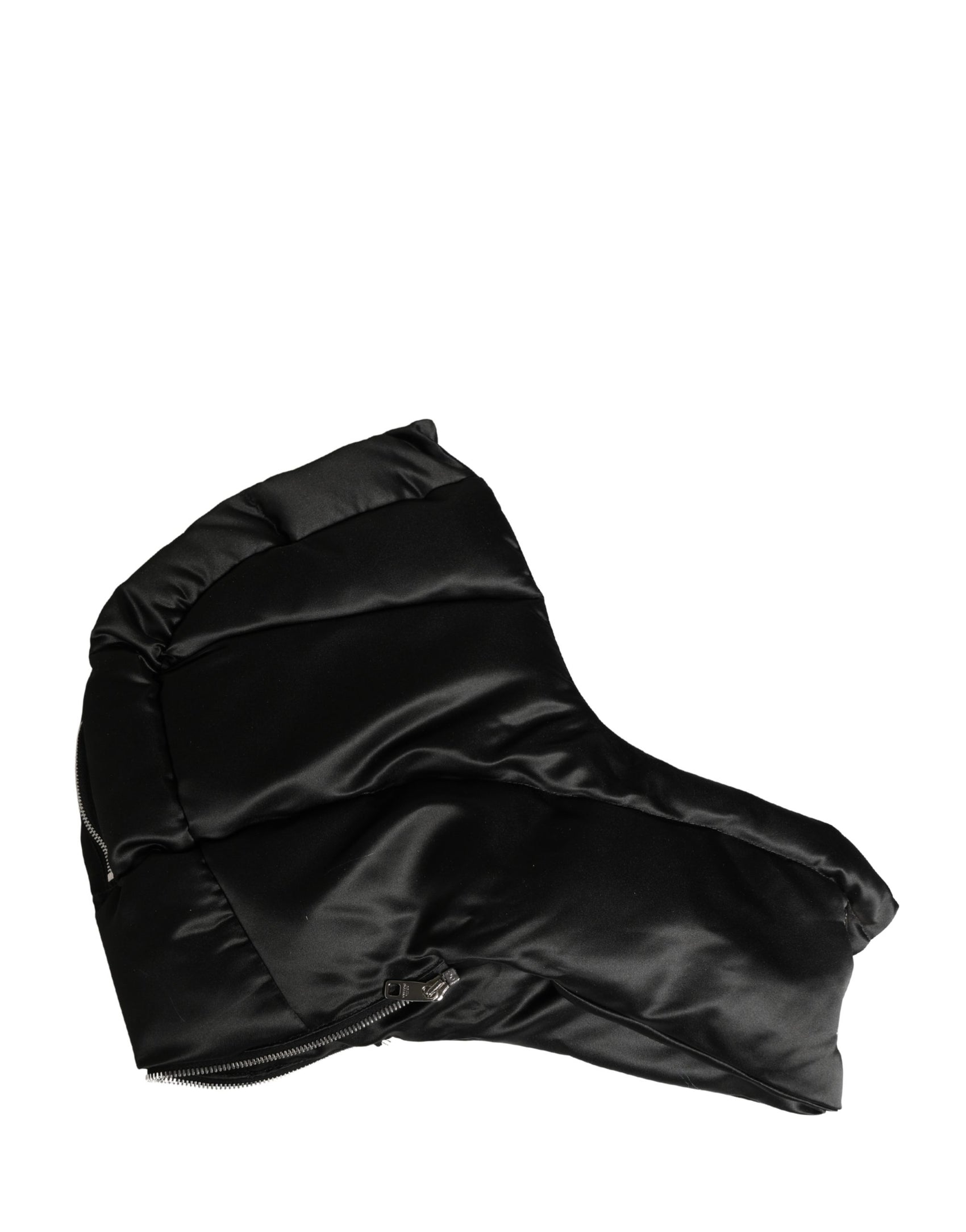 Dolce & Gabbana Black Polyester Whole Head Wrap Capello Hat