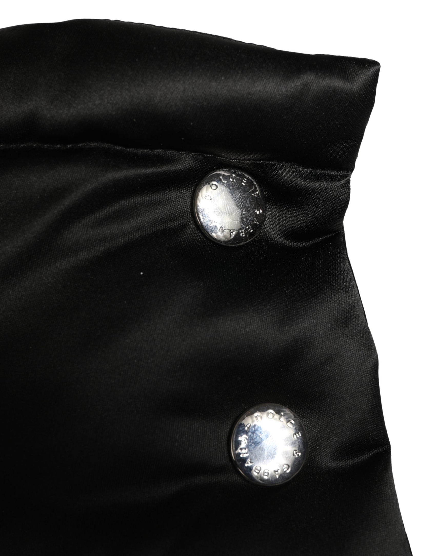 Dolce & Gabbana Black Polyester Whole Head Wrap Capello Hat