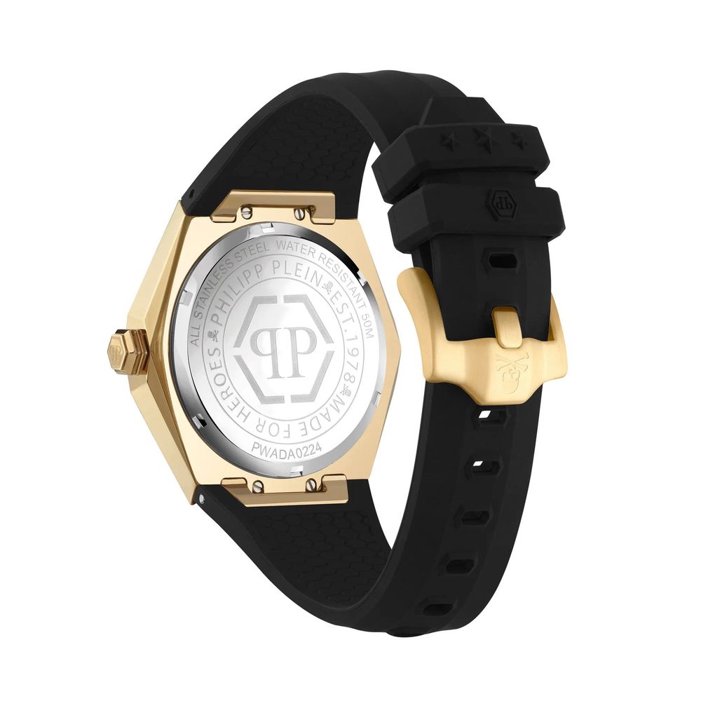 Philipp Plein Black Synthetic Dress Watch