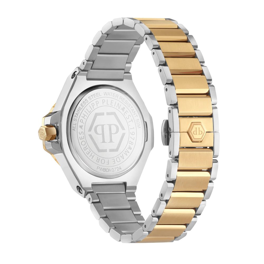 Philipp Plein Gold Stainless Steel Dress Watch