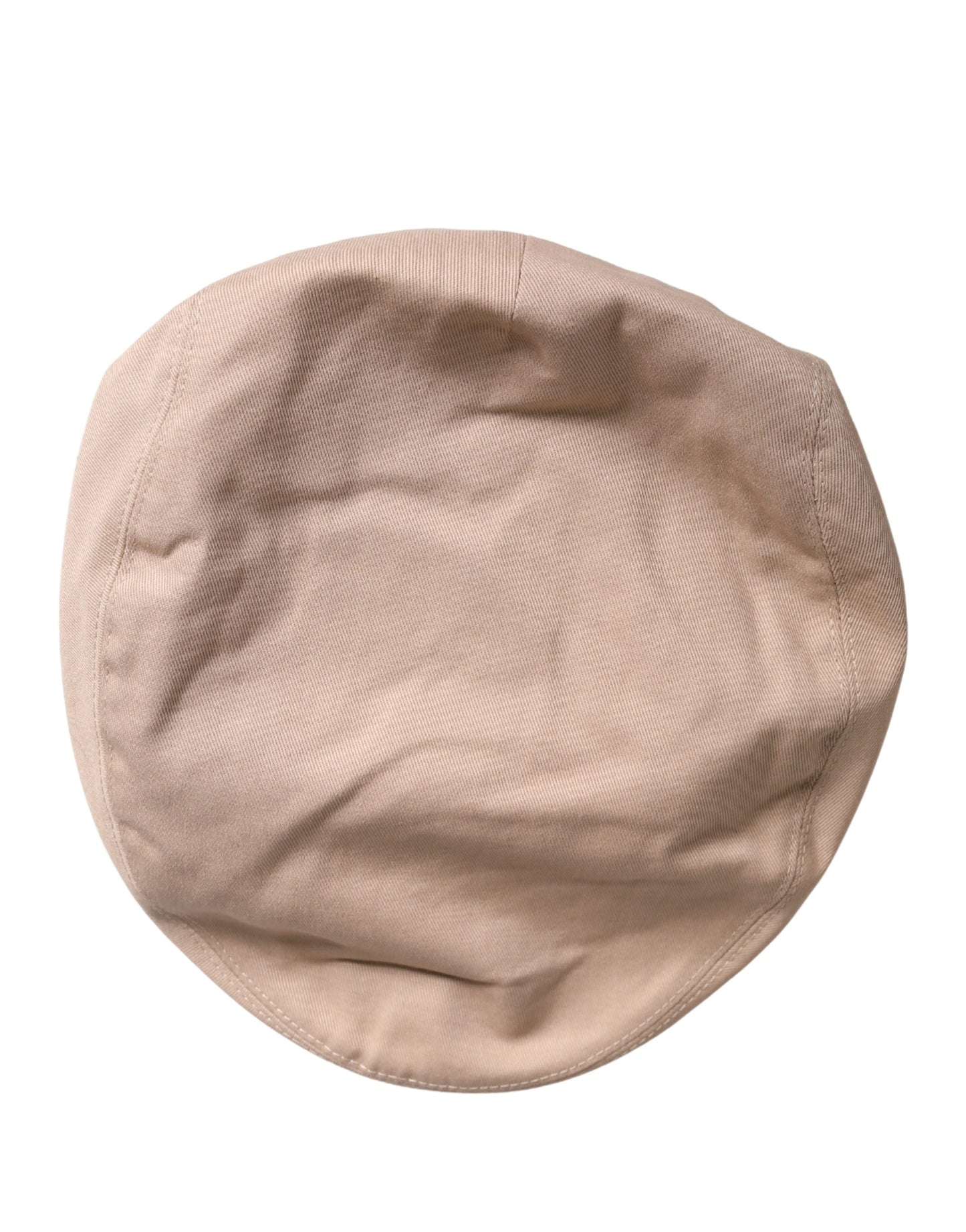 Dolce & Gabbana Men Beige Cotton Newsboy Cloth Capello Hat