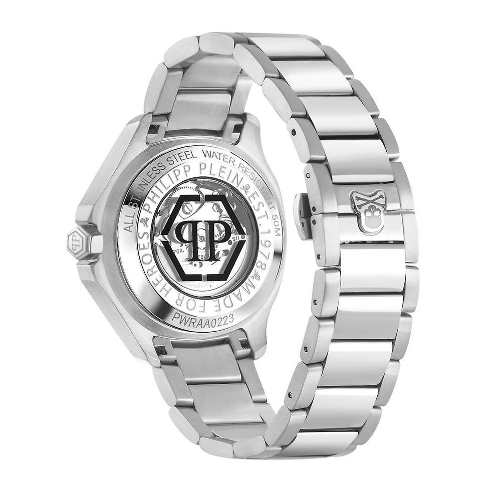 Philipp Plein Gray Stainless Steel Dress Watch