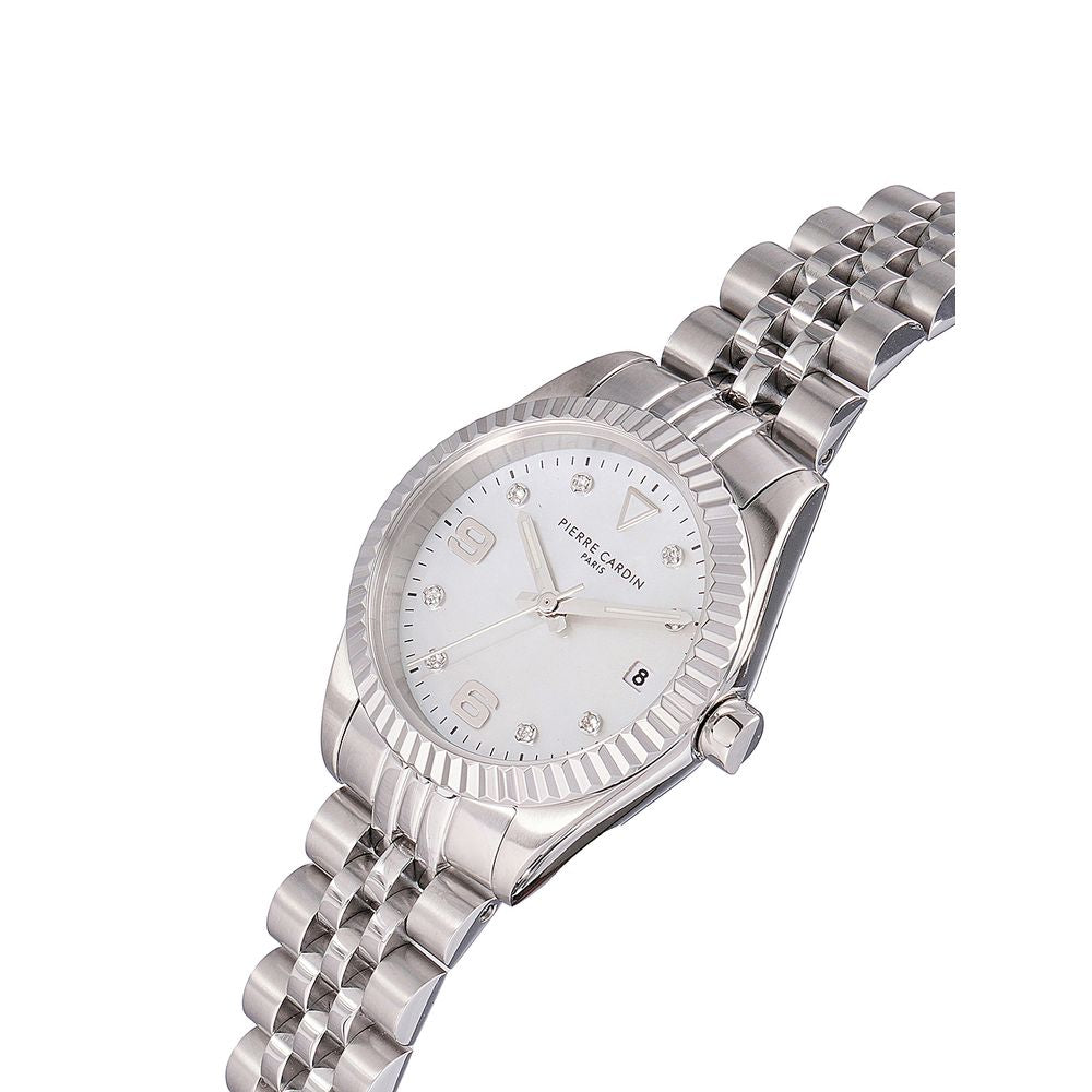 Pierre Cardin Gray Stainless Steel Dress Watch