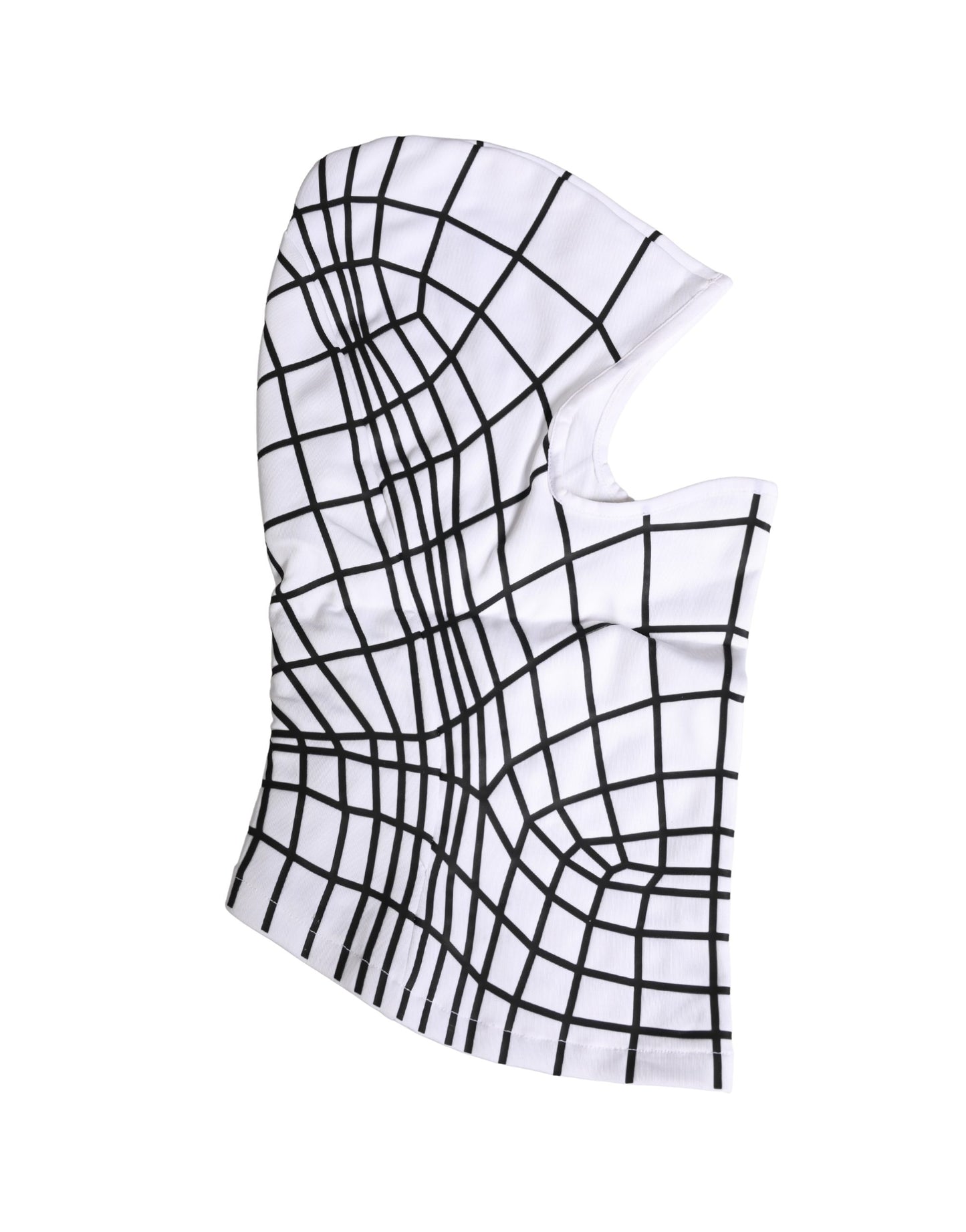 Dolce & Gabbana Men White Stripes Nylon Ski Mask Balaclava Hat