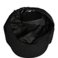 Dolce & Gabbana Men Black Cotton Embellished Newsboy Capello Hat