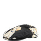 Dolce & Gabbana Men Black Dog Cotton Newsboy Cloth Capello Hat