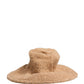 Dolce & Gabbana Beige Virgin Wool Fur Women Knitted Capello Hat