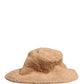 Dolce & Gabbana Beige Virgin Wool Fur Women Knitted Capello Hat