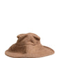Dolce & Gabbana Brown Llama Wool Women Knitted Capello Hat