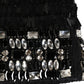 Dolce & Gabbana Black Wool Crystal Embellished Balaclava Hat