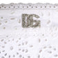Dolce & Gabbana White Cotton Embroidered DG Crystal Headwear Hat