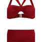 Zimmermann Bordeaux Polyester Bikini