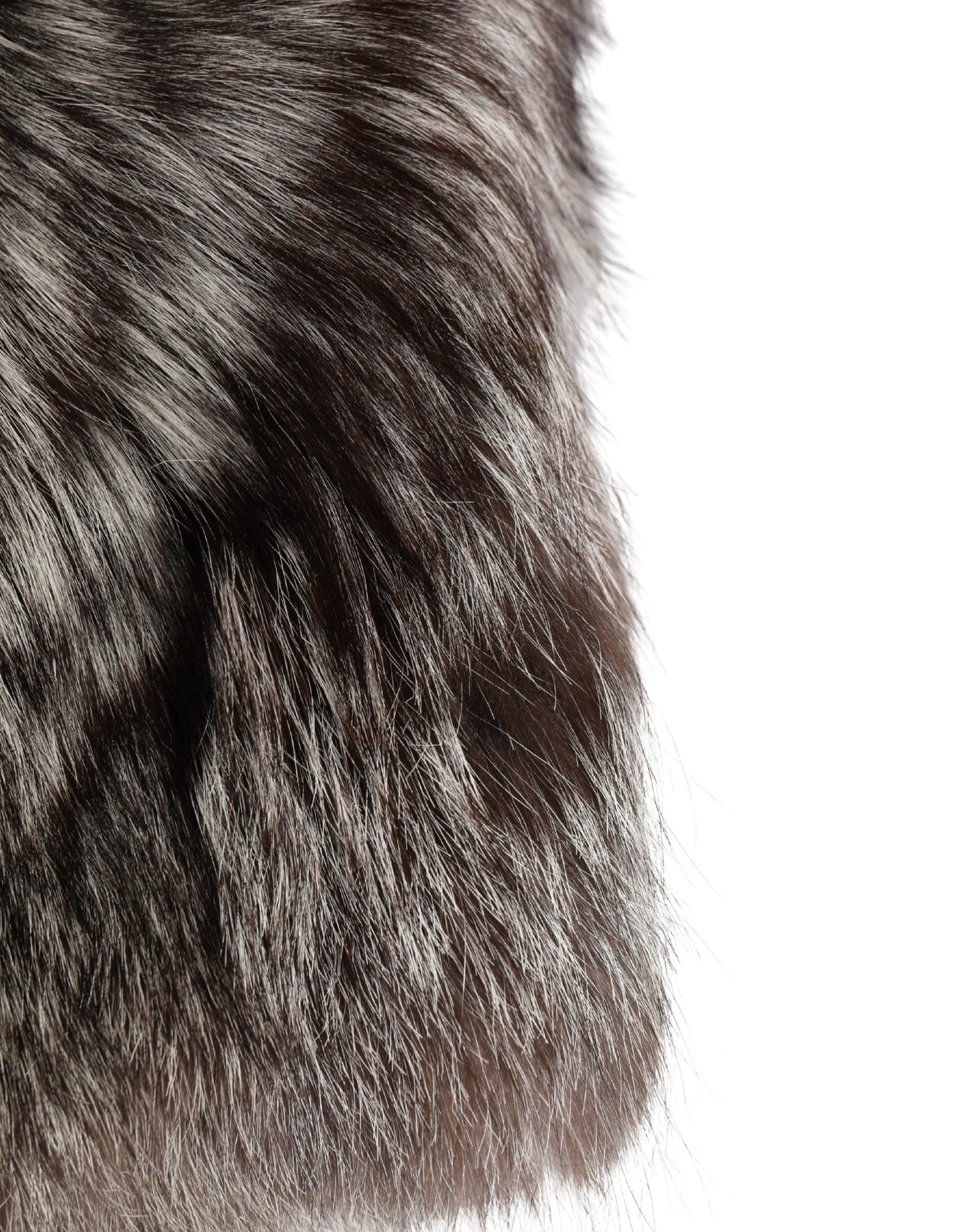 Dolce & Gabbana Brown Faux Fur Whole Head Wrap Capello Hat