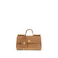 Dolce & Gabbana Beige Calf Leather Bos Taurus Shoulder Bag