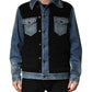 Dolce & Gabbana Black Blue Cotton Denim Blouson Men  Jacket