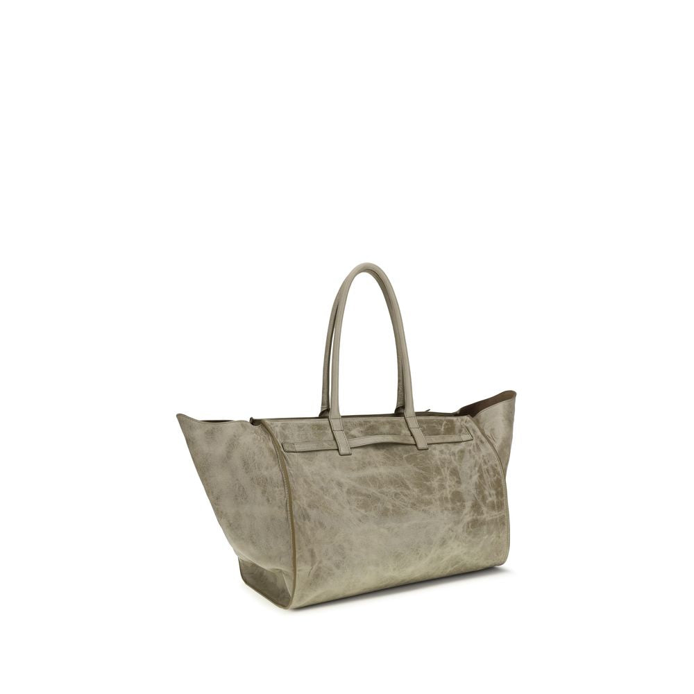 Benedetta Bruzziches Beige Calf Leather Bos Taurus Shoulder Bag