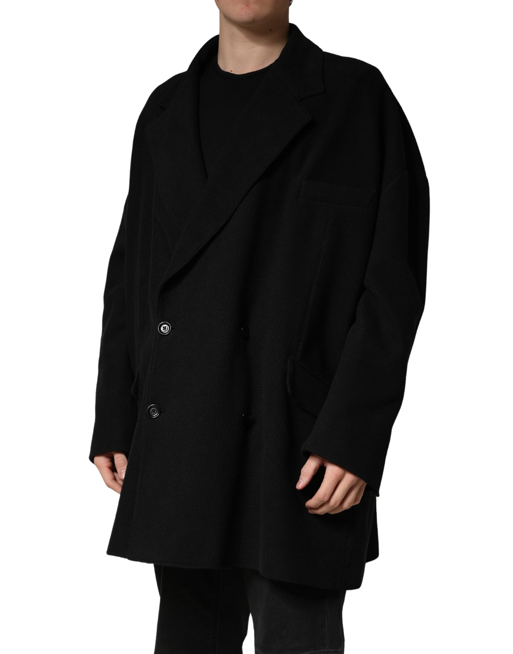 Dolce & Gabbana Black Double Breasted 2 Buttons Suit Jacket