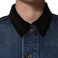 Dolce & Gabbana Black Blue Cotton Denim Blouson Men Jacket
