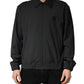 Dolce & Gabbana Black Wool Logo Full Zip Men Bomber Jacket