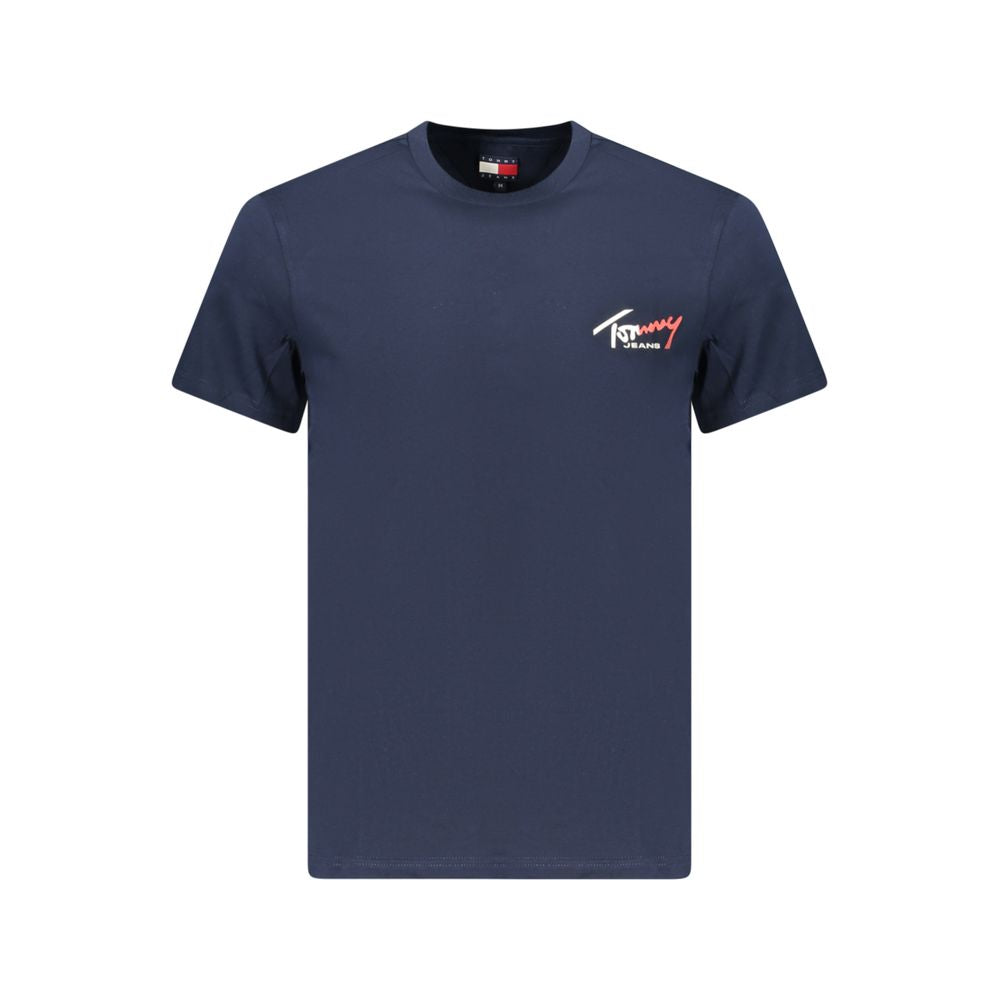 Tommy Hilfiger Blue Cotton Men T-Shirt
