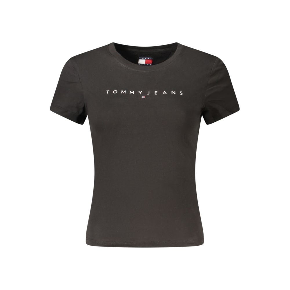 Tommy Hilfiger Black Cotton Women T-Shirt