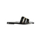 Twinset Black Leather Women's Sandal