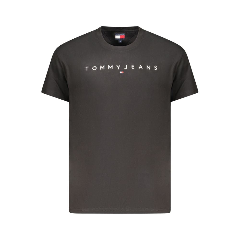 Tommy Hilfiger Black Cotton Mens T-Shirt