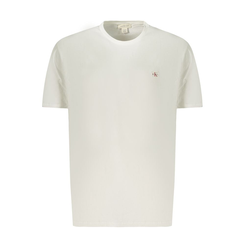 Calvin Klein White Cotton Men T-Shirt