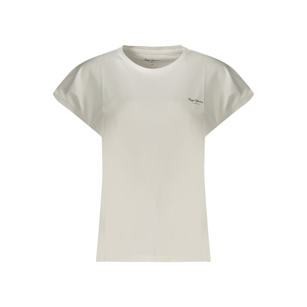 Pepe Jeans White Cotton Women T-Shirt