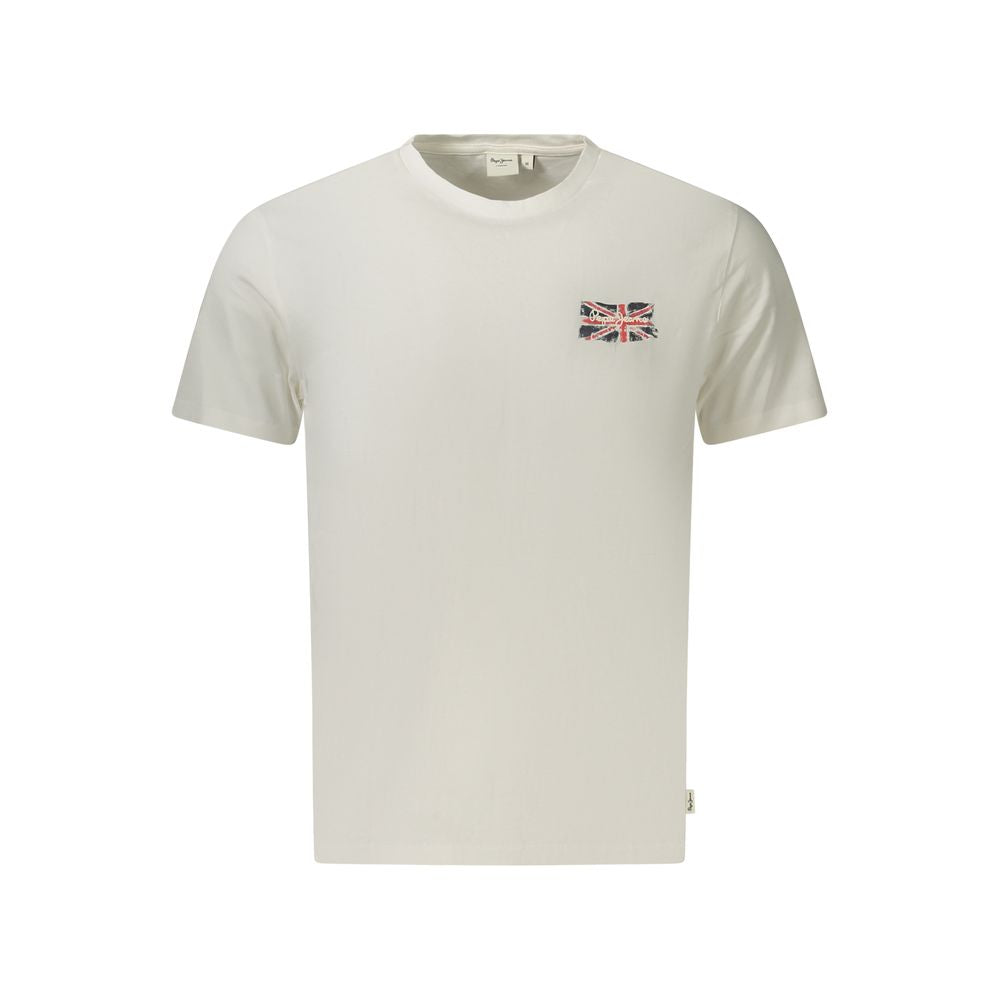 Pepe Jeans Bianco Cotton Men T-Shirt