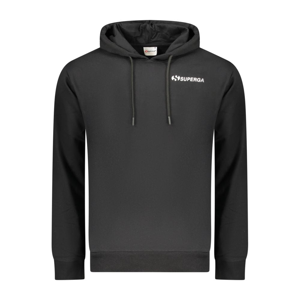 Superga Black Cotton Men's Hoodie