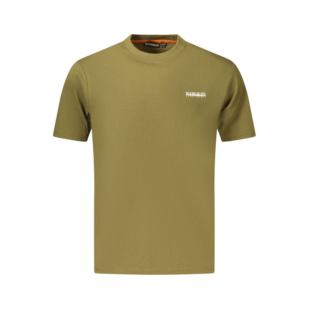 Napapijri Verde Cotton Men T-Shirt