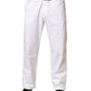 Paul & Shark White Straight Mid Waist Denim Trouser Jeans