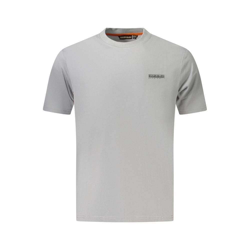 Napapijri Grigio Cotton Men T-Shirt