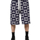 Dolce & Gabbana Blue DG Logo Print Chino Men Bermuda Shorts